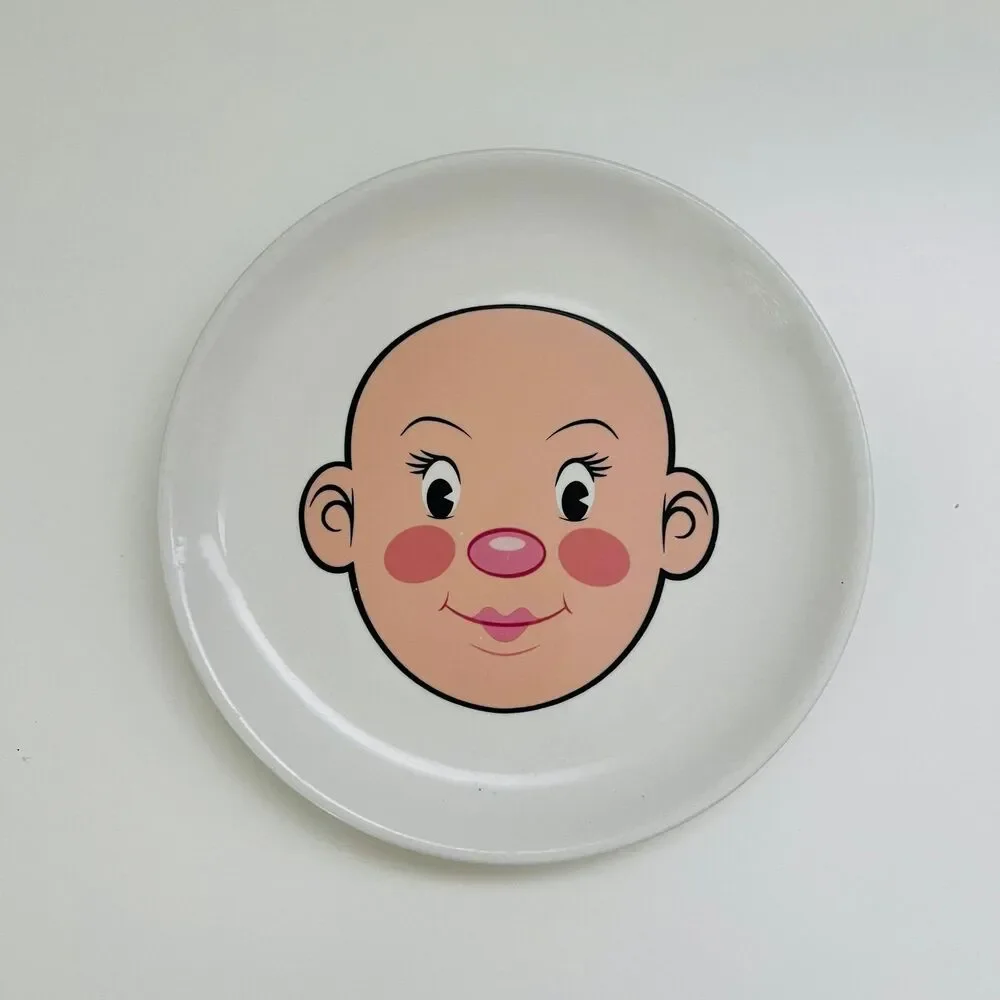 FRED & FRIENDS Plays With His Food Ceramic Plates, Set of 2